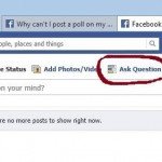 Facebook "Ask a Question" Polling Feature Gone
