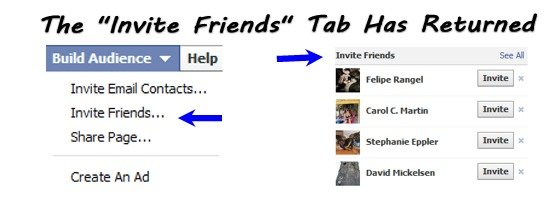 Facebook Invite Friends Now Visible Facebook Invite Friends Available