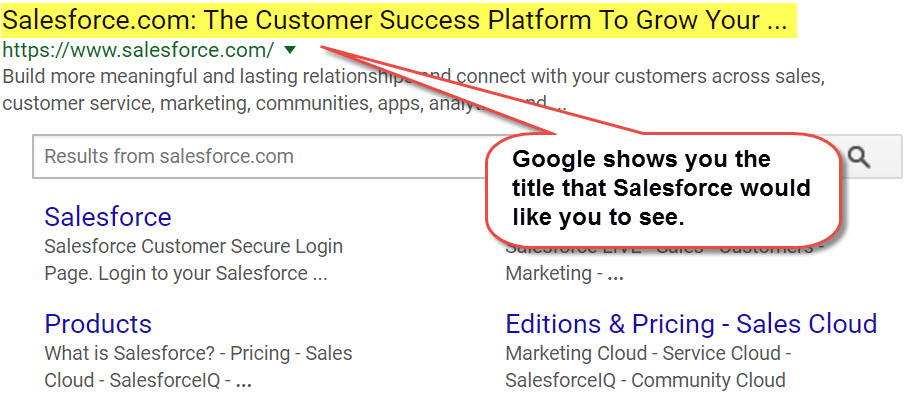 Google Titles In Search