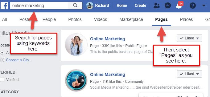 facebook-search-business-page